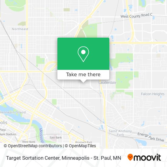 Mapa de Target Sortation Center