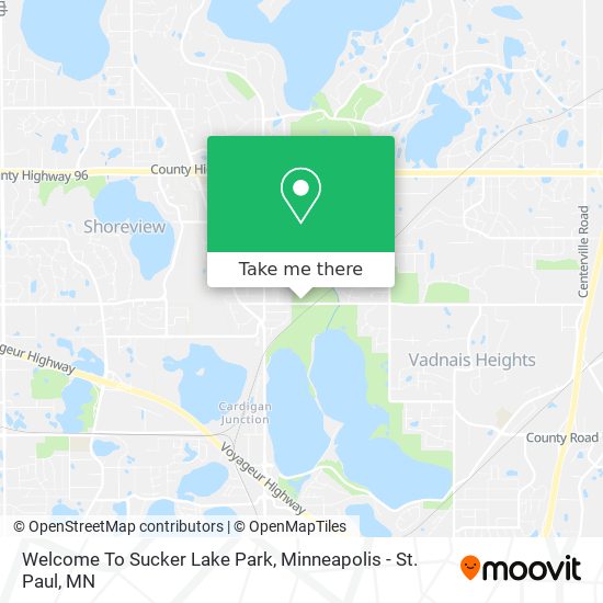 Welcome To Sucker Lake Park map