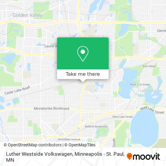 Mapa de Luther Westside Volkswagen