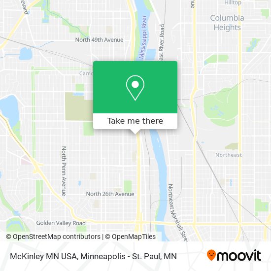 McKinley MN USA map