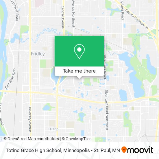 Totino Grace High School map