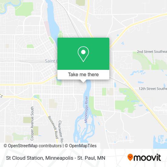 St Cloud Station map