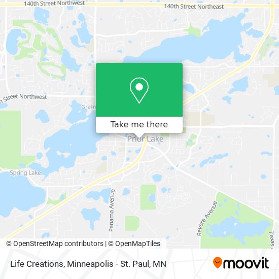 Life Creations map