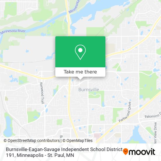 Mapa de Burnsville-Eagan-Savage Independent School District 191