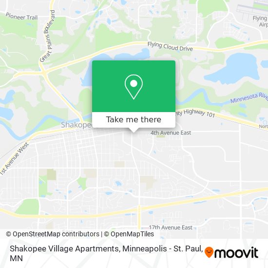 Mapa de Shakopee Village Apartments