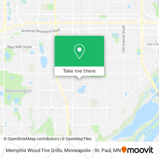 Mapa de Memphis Wood Fire Grills