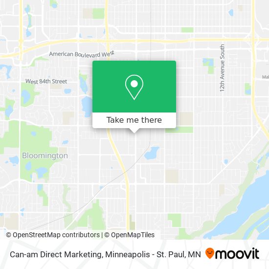 Can-am Direct Marketing map