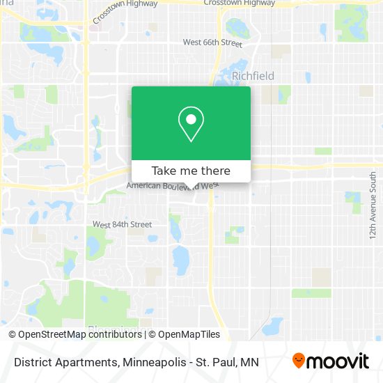 Mapa de District Apartments