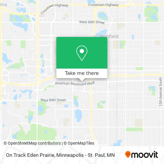 On Track Eden Prairie map