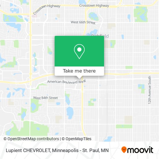 Lupient CHEVROLET map