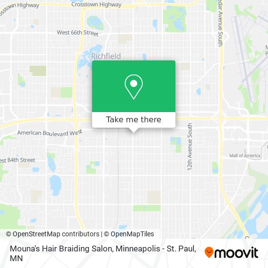 Mouna's Hair Braiding Salon map