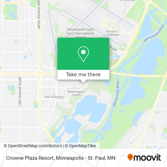 Crowne Plaza Resort map