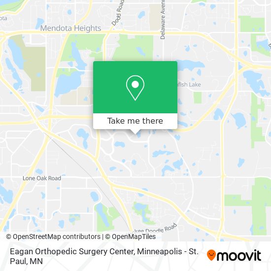 Eagan Orthopedic Surgery Center map