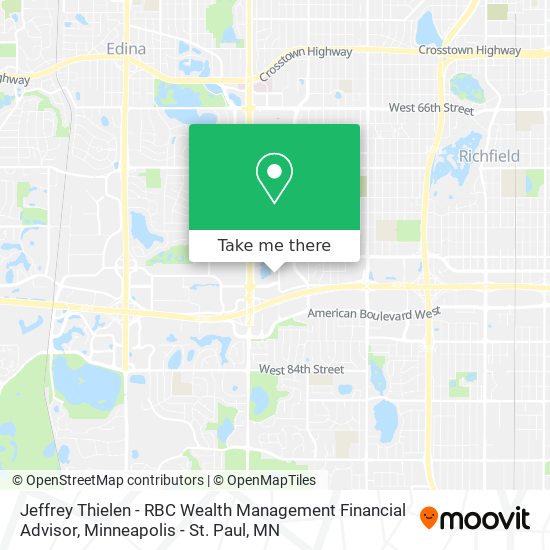 Jeffrey Thielen - RBC Wealth Management Financial Advisor map
