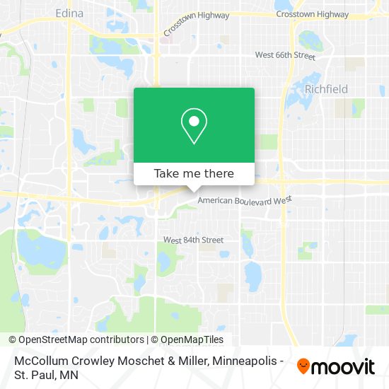 McCollum Crowley Moschet & Miller map