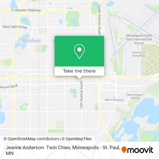 Mapa de Jeanne Anderson- Twin Cities