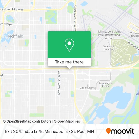 Exit 2C/Lindau Ln/E map