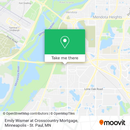 Mapa de Emily Wismer at Crosscountry Mortgage