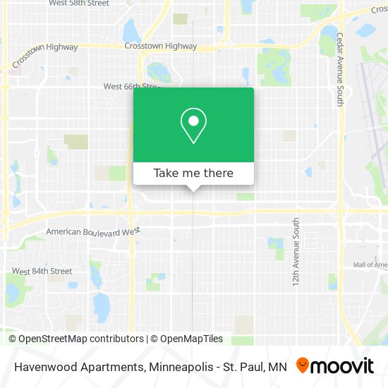 Mapa de Havenwood Apartments
