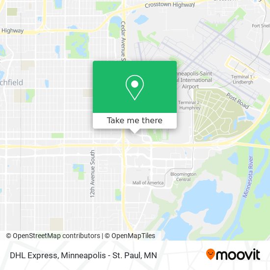 DHL Express map