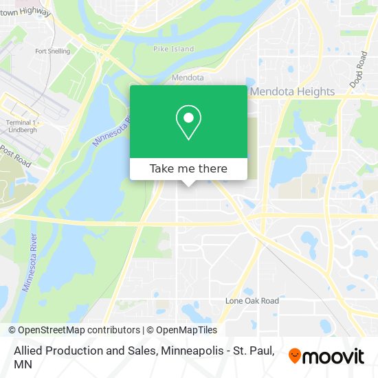 Allied Production and Sales map