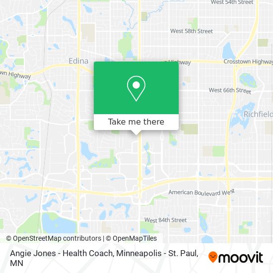 Angie Jones - Health Coach map