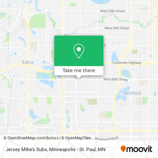 Mapa de Jersey Mike's Subs