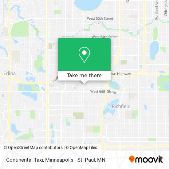 Continental Taxi map