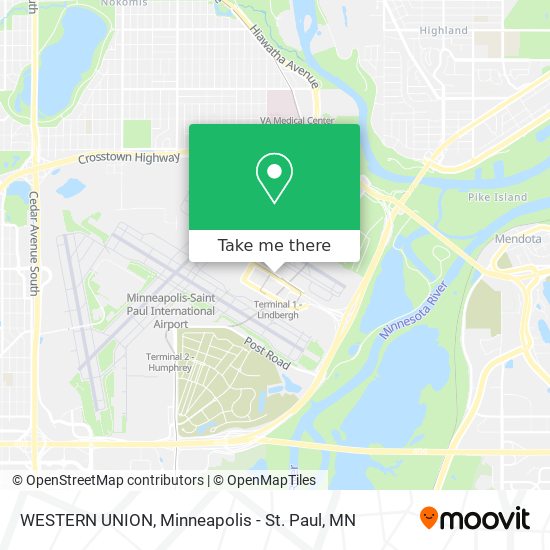 WESTERN UNION map