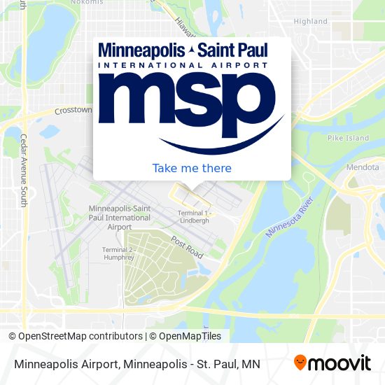 Mapa de Minneapolis Airport
