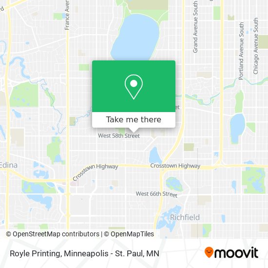 Royle Printing map