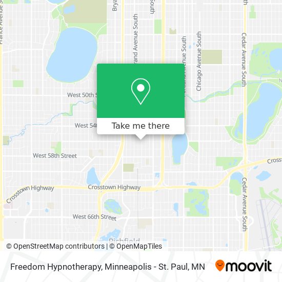 Freedom Hypnotherapy map