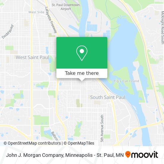 John J. Morgan Company map