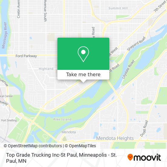 Top Grade Trucking Inc-St Paul map