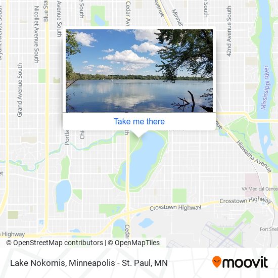 Lake Nokomis map