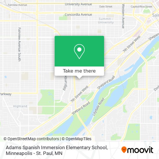 Adams Spanish Immersion Elementary School map