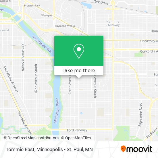 Tommie East map