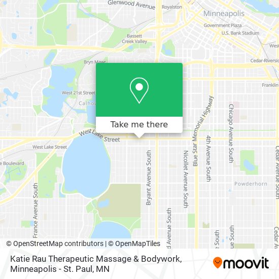 Katie Rau Therapeutic Massage & Bodywork map