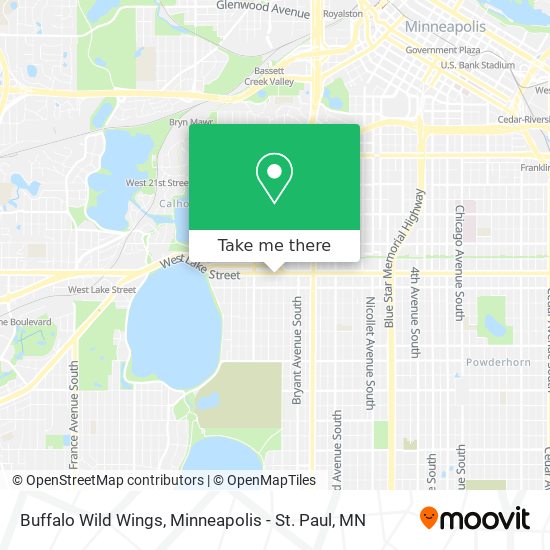 Mapa de Buffalo Wild Wings