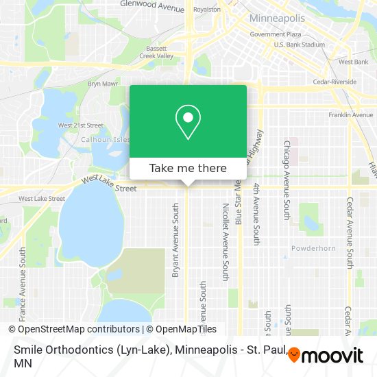 Mapa de Smile Orthodontics (Lyn-Lake)