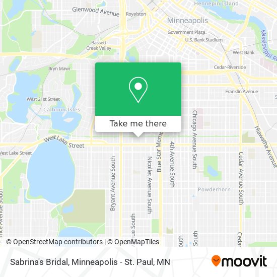 Mapa de Sabrina's Bridal