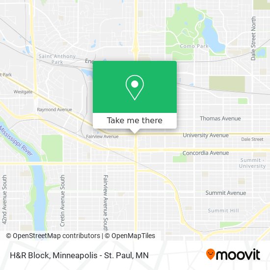 Mapa de H&R Block