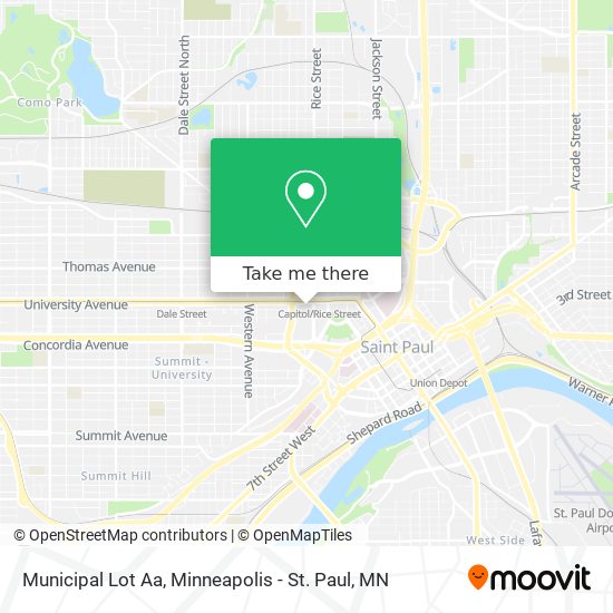 Mapa de Municipal Lot Aa