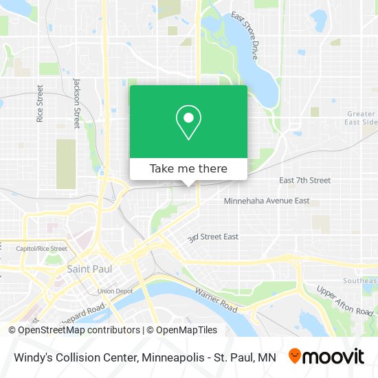Mapa de Windy's Collision Center