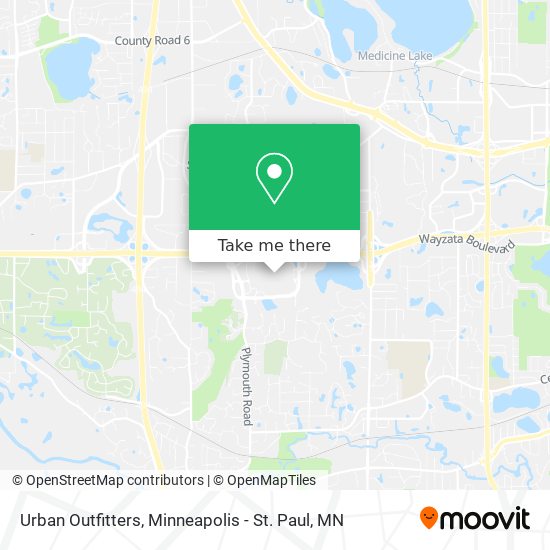Urban Outfitters map