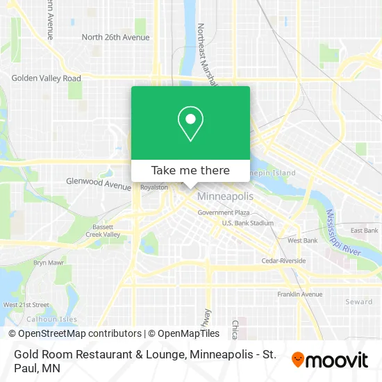 Gold Room Restaurant & Lounge map