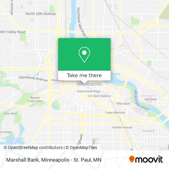 Marshall Bank map