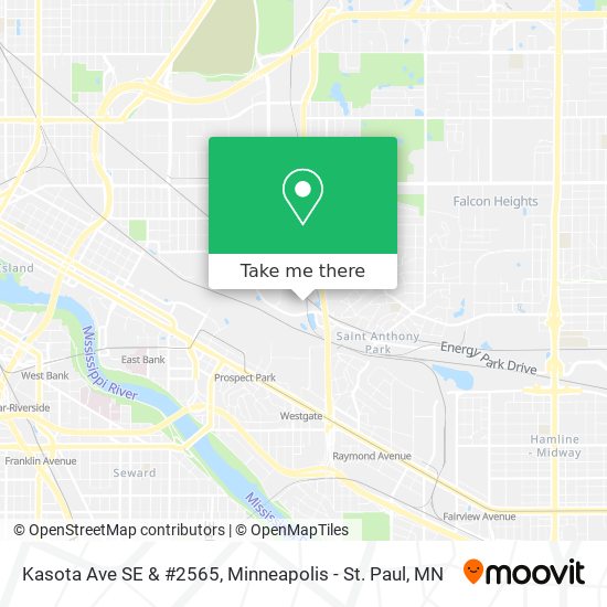 Kasota Ave SE & #2565 map