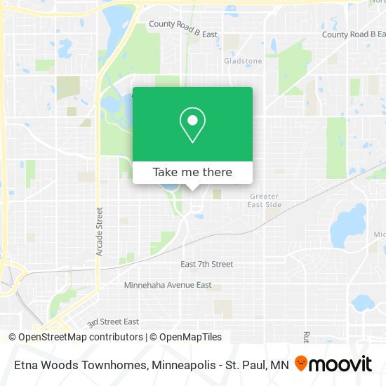 Mapa de Etna Woods Townhomes