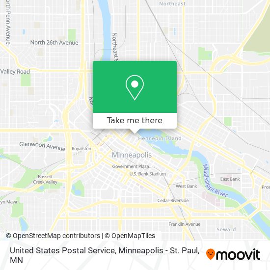 United States Postal Service map